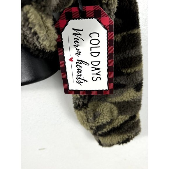 Derek Heart women's fleece hooded pullover, camoflauge print size L cropped NWT - Picture 5 of 9